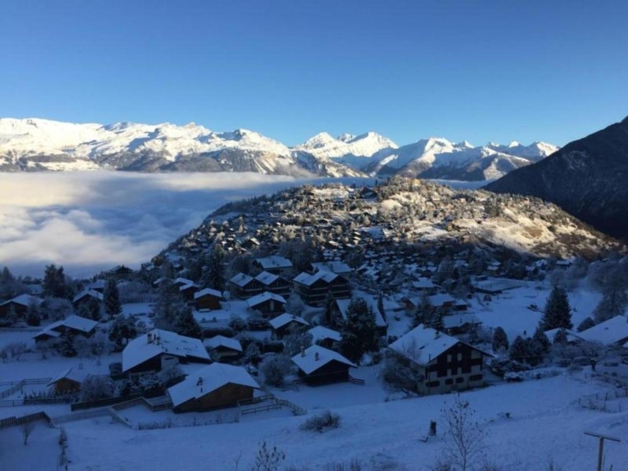 Modernes Chalet - Blue Merle Villa Vercorin Dış mekan fotoğraf